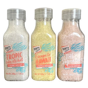 Dirty Works Set of 3 Bath Salts - Chill, Soak, Calm - 7oz Each